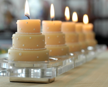 beautiful wedding candle