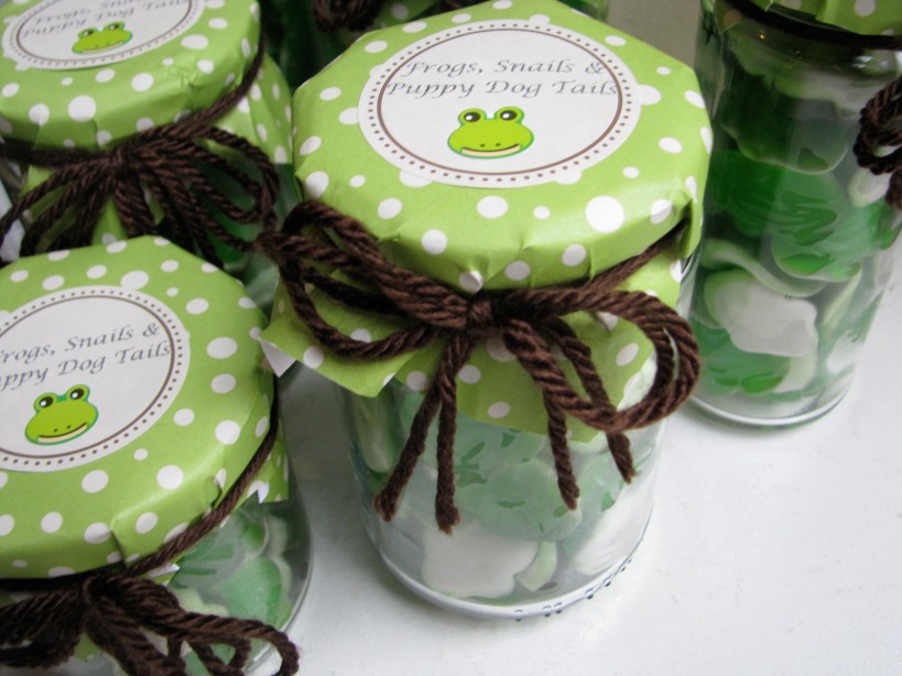 Party Favor Jars I was looking for a vessel for frog gummies for a Frogs