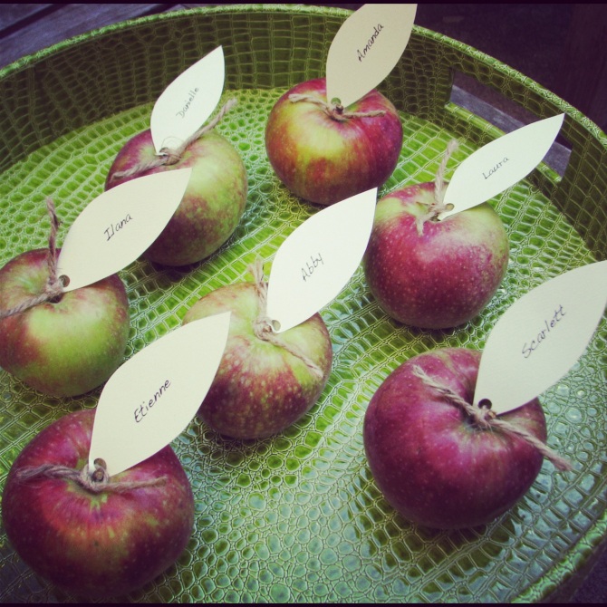 fall party planning ideas decorating with apples eco-friendly
